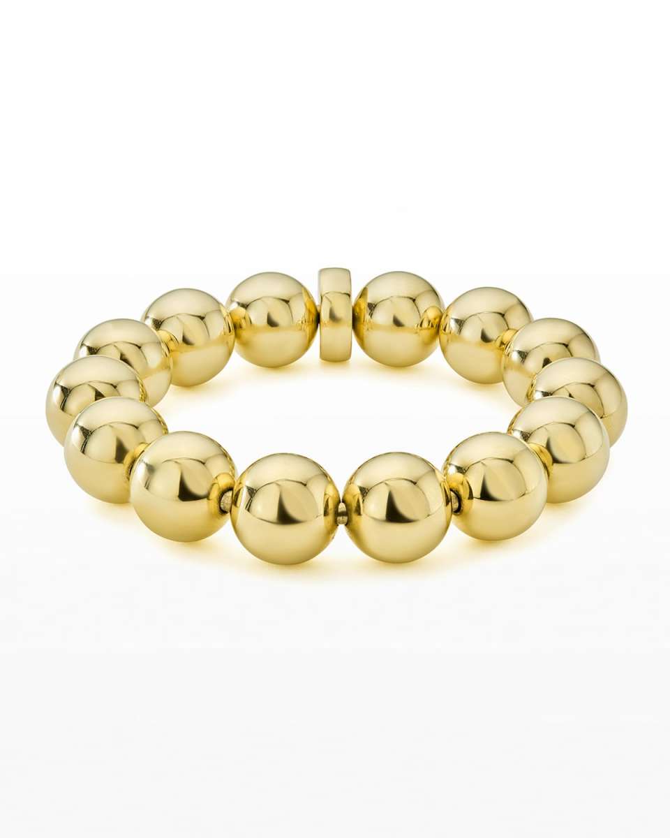 15mm Caviar Ball Stretch Bracelet, Size M